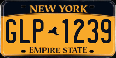 NY license plate GLP1239