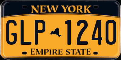 NY license plate GLP1240