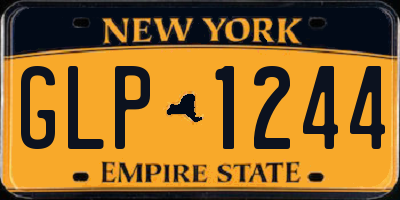 NY license plate GLP1244