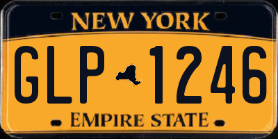 NY license plate GLP1246