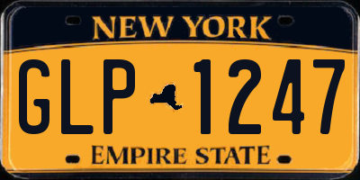 NY license plate GLP1247