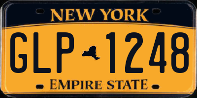 NY license plate GLP1248
