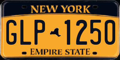 NY license plate GLP1250