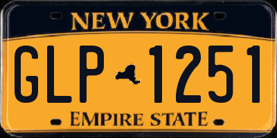 NY license plate GLP1251