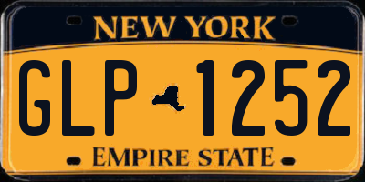 NY license plate GLP1252