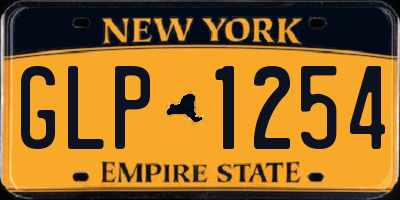 NY license plate GLP1254