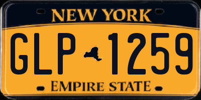 NY license plate GLP1259