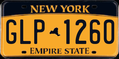 NY license plate GLP1260