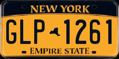 NY license plate GLP1261