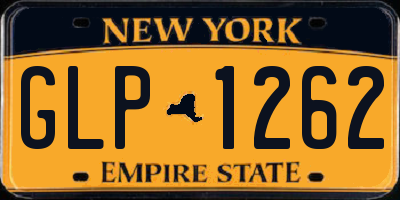 NY license plate GLP1262