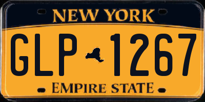 NY license plate GLP1267