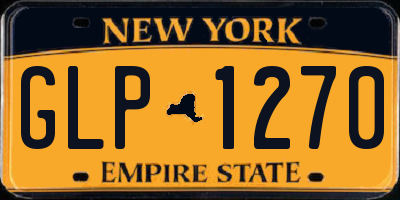 NY license plate GLP1270