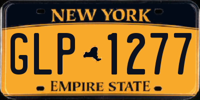 NY license plate GLP1277