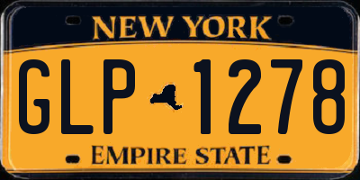 NY license plate GLP1278