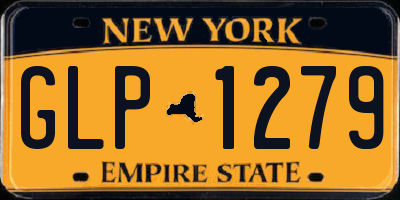 NY license plate GLP1279