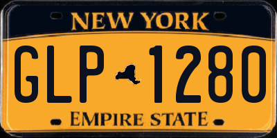 NY license plate GLP1280