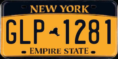 NY license plate GLP1281