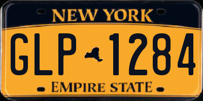NY license plate GLP1284