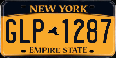 NY license plate GLP1287
