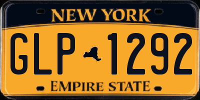NY license plate GLP1292
