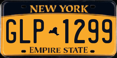 NY license plate GLP1299