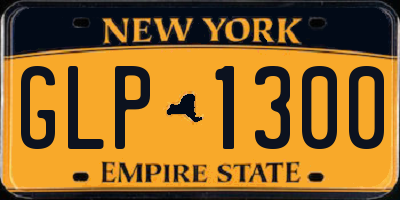 NY license plate GLP1300