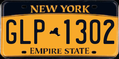 NY license plate GLP1302