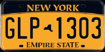 NY license plate GLP1303