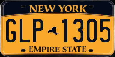 NY license plate GLP1305