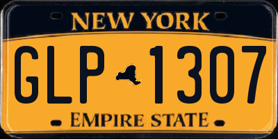 NY license plate GLP1307