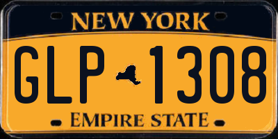 NY license plate GLP1308