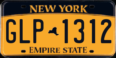 NY license plate GLP1312