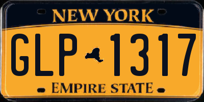 NY license plate GLP1317