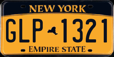 NY license plate GLP1321