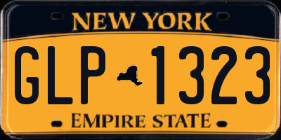 NY license plate GLP1323