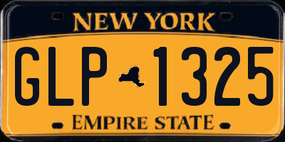 NY license plate GLP1325