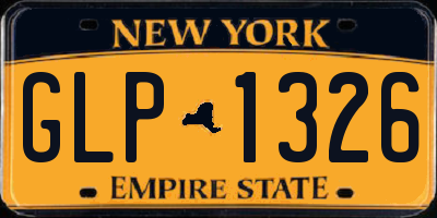 NY license plate GLP1326