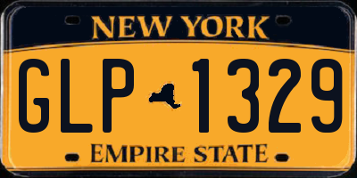 NY license plate GLP1329