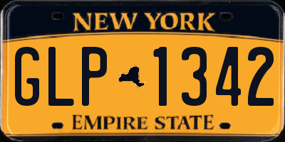 NY license plate GLP1342