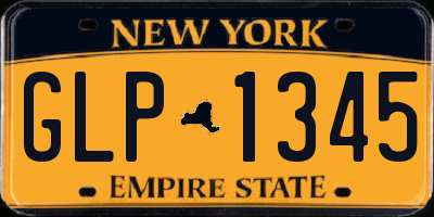 NY license plate GLP1345