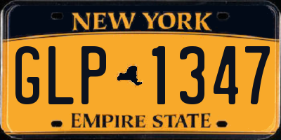 NY license plate GLP1347