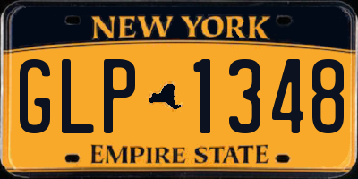 NY license plate GLP1348