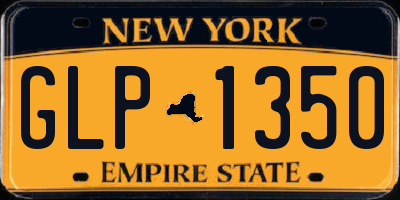 NY license plate GLP1350