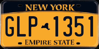 NY license plate GLP1351