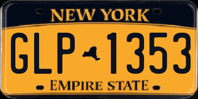 NY license plate GLP1353