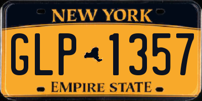 NY license plate GLP1357