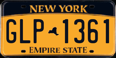 NY license plate GLP1361