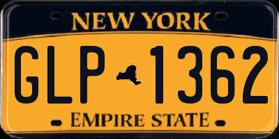 NY license plate GLP1362