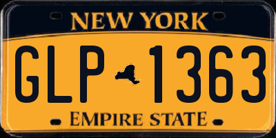 NY license plate GLP1363