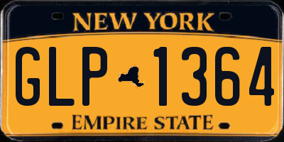 NY license plate GLP1364